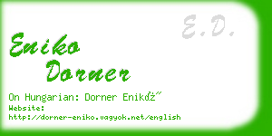 eniko dorner business card